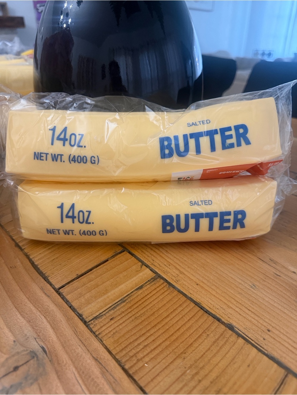 Jumbo Viral Salted Butter 14 oz (2-Pack) - Yellow Packaging Squishy